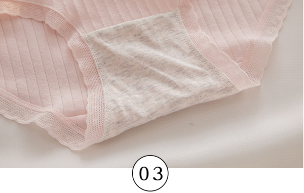 Quần lót nữ Cotton cao cấp mềm mại, thấm hút mồ hôi hình thỏ hồng cute - L112