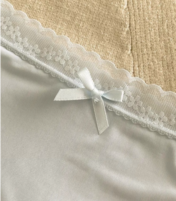 Quần lót nữ Cotton su lụa L103 phối ren hoa thoáng mát gợi cảm