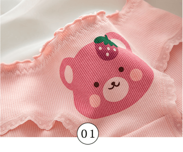 Quần lót nữ Cotton cao cấp L106 họa tiết cute gấu đáng yêu tông hồng