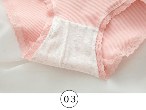 Quần lót nữ Cotton cao cấp L106 họa tiết cute gấu đáng yêu tông hồng